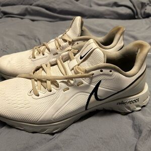 Nike React Men's White Golf Shoes